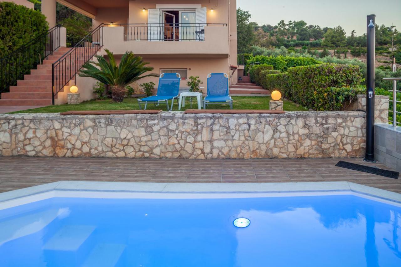 Panorama Traditional House With Private Pool Rodhiá Exterior foto